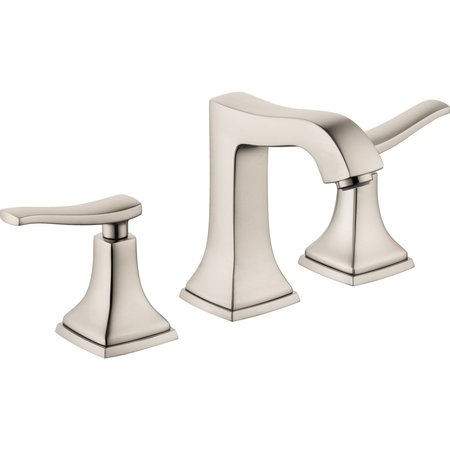 Metropol Classic Widespread Faucet 110 W/Lever Handles And Pop-Up Drain, 0.5 Gpm In Brushed Nickel -  HANSGROHE, 31333821